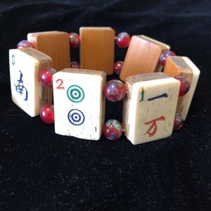 Chinese Mahjong Tile Bracelet